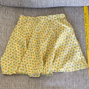 Forever 21 Floral Yellow Skirt